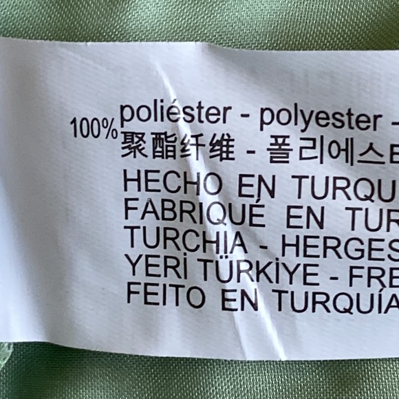 NWT. Zara Light Green Satin Effect Flowy Shirt. Size M. - Picture 7 of 8